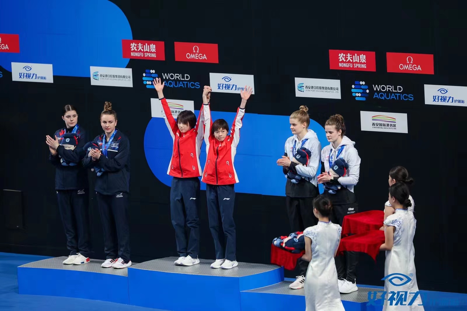 跳水世界杯西安站火熱開賽！中國夢之隊包攬四金！